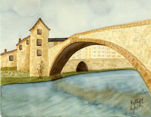 pont de montvert - Peinture - BETTY-M peintre