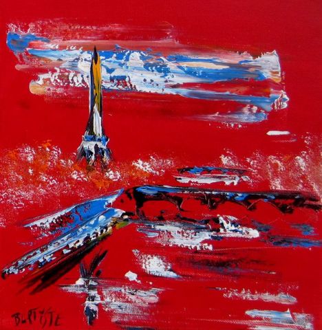 vu pont alex 3 - Peinture - BAPTYSTE