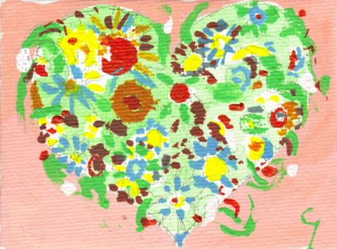 coeur - Peinture - Arsene Gully