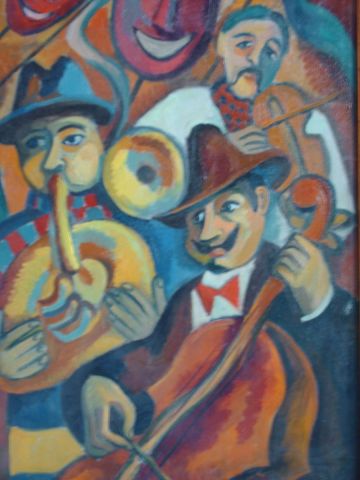 Musiciens - Peinture - Olga Karacik