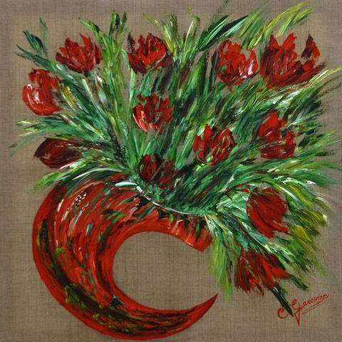 Passionnafleurie - Peinture - Catherine GARCERAN