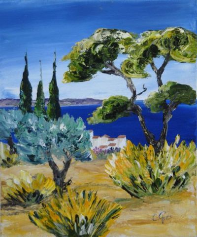 provence et chaleur - Peinture - Catherine GARCERAN