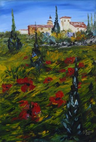 envol�e de coquelicots - Peinture - Catherine GARCERAN