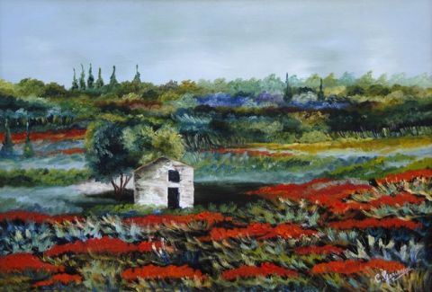 capette du sud - Peinture - Catherine GARCERAN