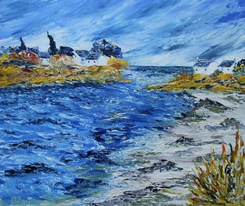 Chenal en Bretagne - Peinture - Catherine GARCERAN