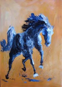 Voir le détail de cette oeuvre: cheval bleu