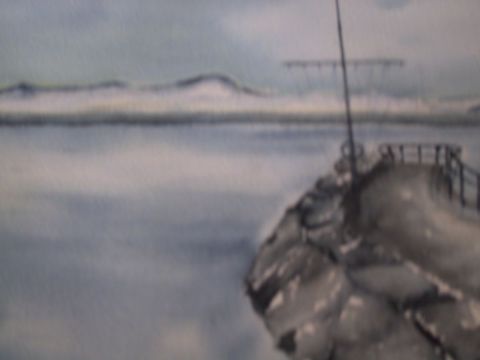 un petit coin au Lac l�man  - Peinture - MARYSE WENGER
