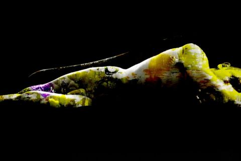 Endormi - Peinture - Pierre Confolent