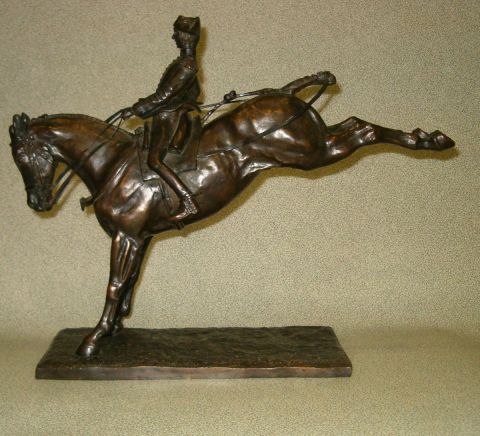 Offier du cadre. Croupade - Sculpture - PIERRE CHAMBRY