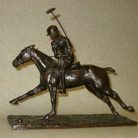 Polo, coup � gauche en avant - Sculpture - PIERRE CHAMBRY