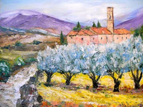 Les Oliviers  - Peinture - litalien