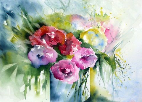 L'artiste Veronique Piaser-Moyen - Bouquet de roses