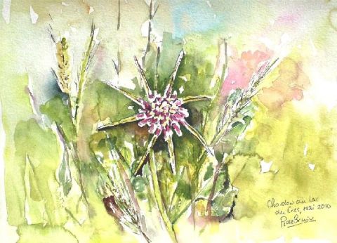 Chardons - Peinture - atelier mauve