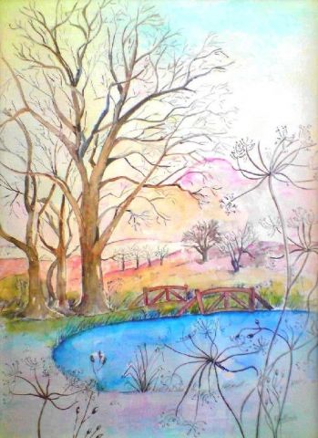 arbre Evelyne - Peinture - atelier mauve