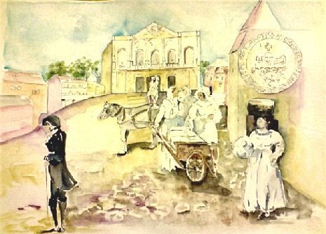 les Bugadir�res - Peinture - atelier mauve