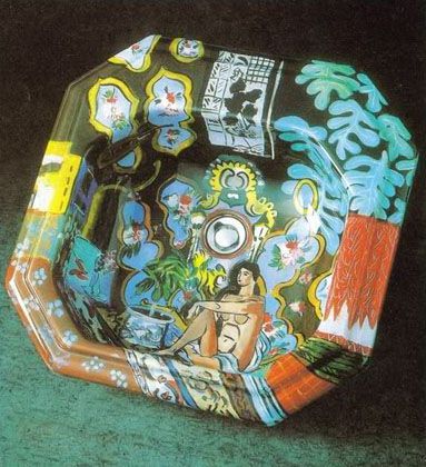 Vasque peinte � la main - Peinture - Patrice Louis