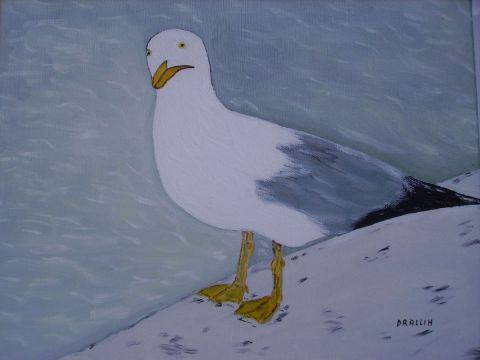 la mouette - Peinture - drallih