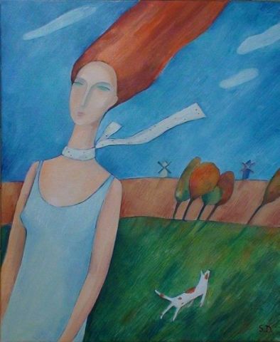 Vent d'automne  - Peinture - Da Svetlana DIMONT