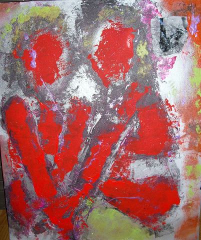 MY ANGEL IS BRITAIN - Peinture - Genevieve MERCET