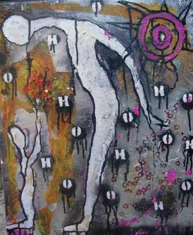 oh! - Peinture - Genevieve MERCET