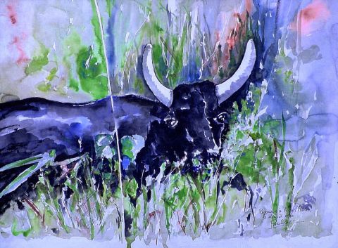 rencontre � Aigues Mortes - Peinture - atelier mauve