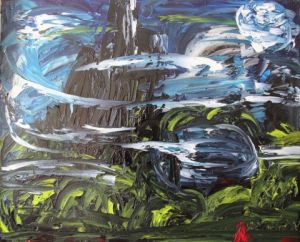 Peinture de Oria: Le Pic du Midi d'Ossau