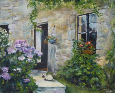 la fen�tre - Peinture - janine chetivet