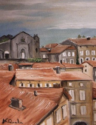 village provençale1 - Peinture - kromka