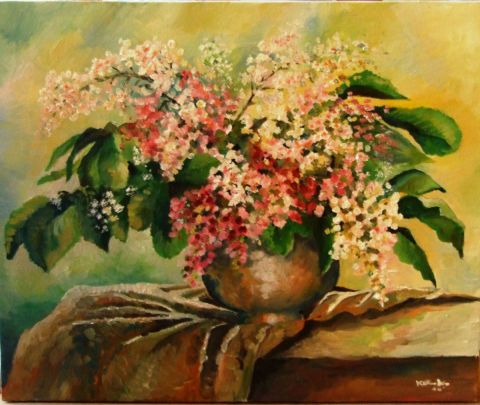L'artiste kromka - pot de terre en fleur