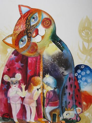 SPECTACLE - Peinture - OXANA ZAIKA