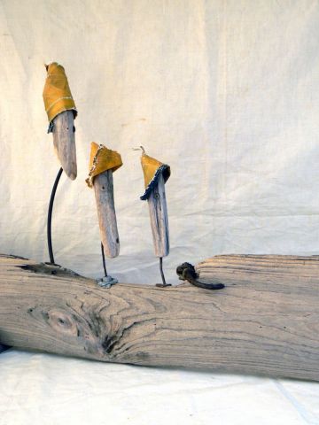 Trio p�cheur - Sculpture - Paul Herail