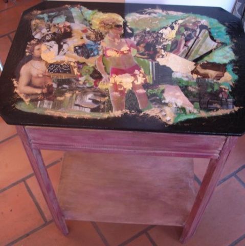 TABLE MIROIR LIBERTINE - Collage - LAURENCE A