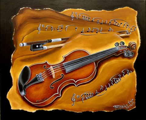 Violon Tallavarius - Peinture - Tallarida