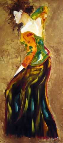 Flamenca - Peinture - Cathy Cere
