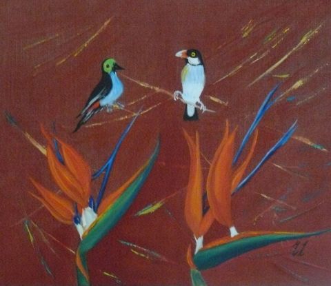 A l'�coute - Peinture - Muriel Leveque