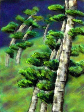 des arbres - Peinture - BETTY-M peintre