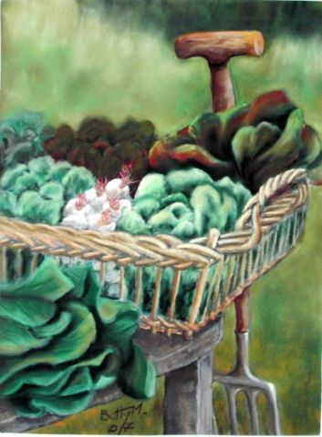 les salades - Peinture - BETTY-M peintre