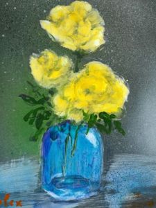 Voir le détail de cette oeuvre: roses jaunes 