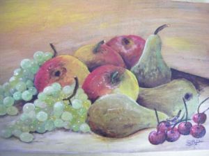 Peinture de stephane brandeho: salade de fruit