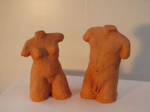 Couple - Sculpture - caroline sudre