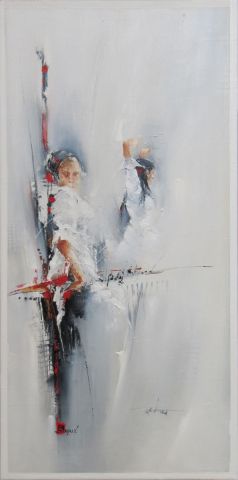 Duo flamenco - Peinture - Karine BRAILLY