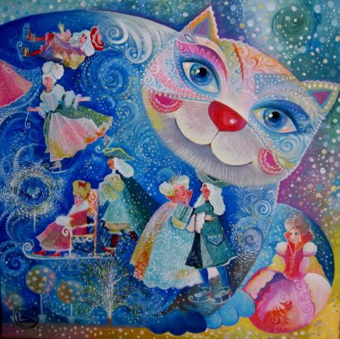 (HIVERES)*s�rie*CH�TEAU DE VERSAILLES - Peinture - OXANA ZAIKA
