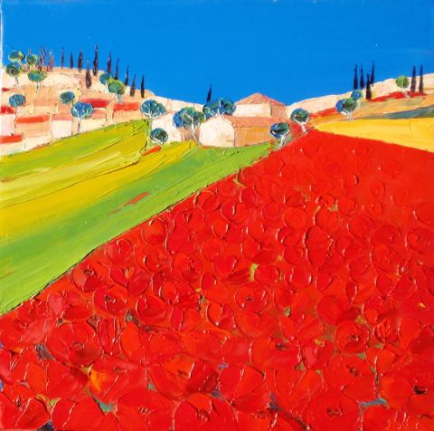 Th�zan en  Mai - Peinture - Julie PIOCH