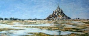 Voir le détail de cette oeuvre: Le Mont St Michel a marée basse