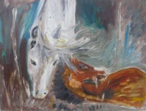 Voir cette oeuvre de sophie de Grangeneuve: Maternité Equine