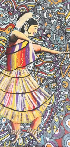 L'artiste ANTOINE MELLADO - danse avec les dieux
