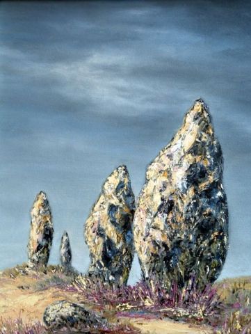 Menhirs - Peinture - Catherine Thivrier-Forestier
