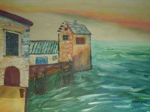 mer d�chain�e - Peinture - drallih