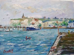 Voir cette oeuvre de remi chapelle: Dieppe ,le port