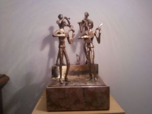 Voir cette oeuvre de jmj peintures-sculptures: les 4 gitans